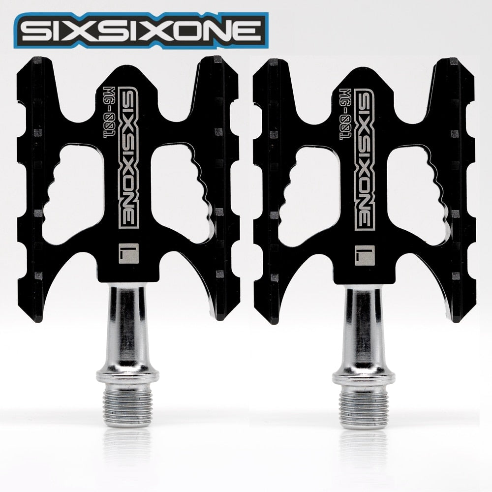 flat pedals for a road bike SIXSIXONE Flat Pedals Road Bike Pedals Ultralight Alumi-Alloy Cyclin – cyclingsell