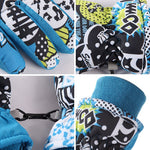 Snowboard Gloves Polyester Printed Waterproof Windproof Gloves