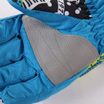 Snowboard Gloves Polyester Printed Waterproof Windproof Gloves