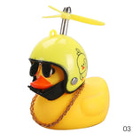 Standing Duck Bicycle Bell Broken Wind Helmet Small Yellow Duck MTB Road Bike Motor