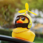 Standing Duck Bicycle Bell Broken Wind Helmet Small Yellow Duck MTB Road Bike Motor