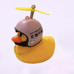 Standing Duck Bicycle Bell Broken Wind Helmet Small Yellow Duck MTB Road Bike Motor