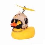 Standing Duck Bicycle Bell Broken Wind Helmet Small Yellow Duck MTB Road Bike Motor