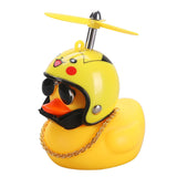 Standing Duck Bicycle Bell Broken Wind Helmet Small Yellow Duck MTB Road Bike Motor