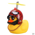 Standing Duck Bicycle Bell Broken Wind Helmet Small Yellow Duck MTB Road Bike Motor