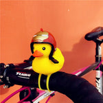 Standing Duck Bicycle Bell Broken Wind Helmet Small Yellow Duck MTB Road Bike Motor