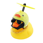 Standing Duck Bicycle Bell Broken Wind Helmet Small Yellow Duck MTB Road Bike Motor