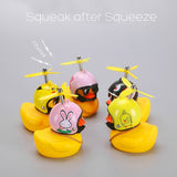 Standing Duck Bicycle Bell Broken Wind Helmet Small Yellow Duck MTB Road Bike Motor