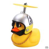 Standing Duck Bicycle Bell Broken Wind Helmet Small Yellow Duck MTB Road Bike Motor