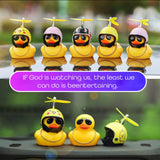 Standing Duck Bicycle Bell Broken Wind Helmet Small Yellow Duck MTB Road Bike Motor