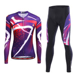 Bicycle Jersey Set Women Cycling Clothing Long Sleeve Sports Skinsuit