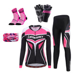 Bicycle Jersey Set Women Cycling Clothing Long Sleeve Sports Skinsuit