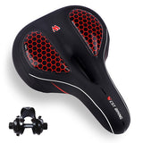 MTB Bike Saddle Seat with Cycling Taillight Thicken Wide Comfortable Bike Bicycle Saddles GEL Hollow Bicycle Saddle