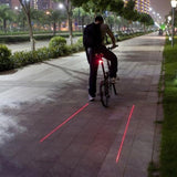 Waterproof Bicycle Cycling Lights Taillights LED Laser Safety Warning Bicycle Lights Bicycle Tail Bicycle Accessories Light