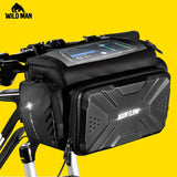 Waterproof Bike Bag 4L Large Capacity Handlebar Front Tube Bag
