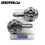 Mountain Bike Pedals Double Sided Compatible SPD System Self-Locking Bearings